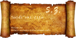 Salánki Zita névjegykártya